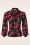 Banned Retro - Pomegranate blouse in zwart