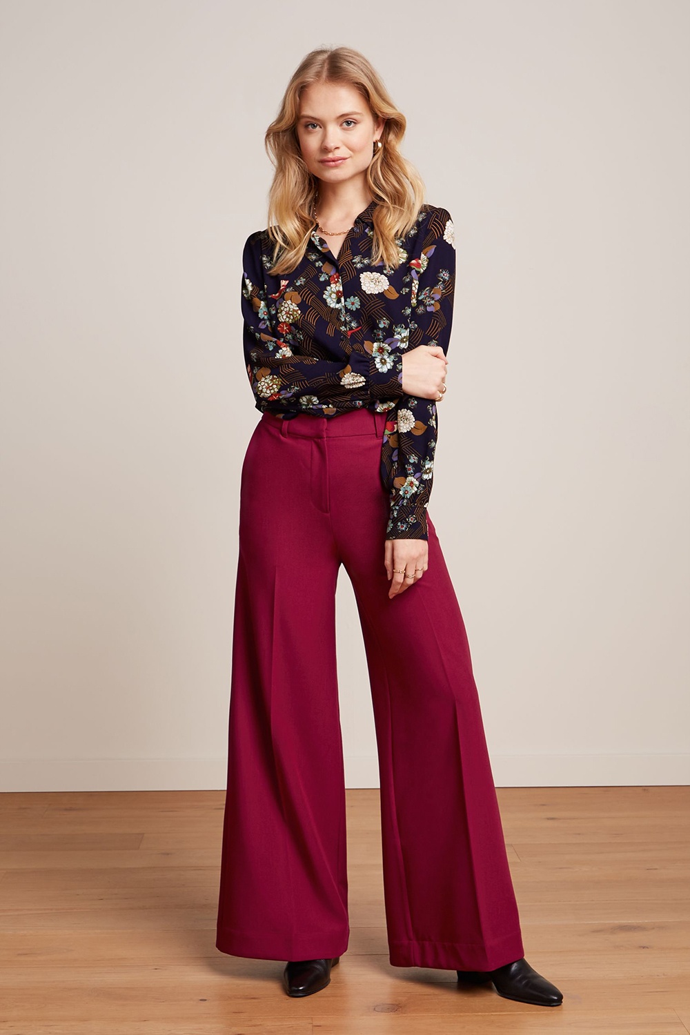 King Louie - Chloe Marple pantalon in rumba rood