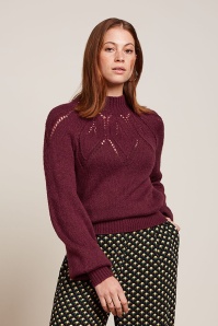 King Louie - Joanie Orcia Raglan top in cabernet rood