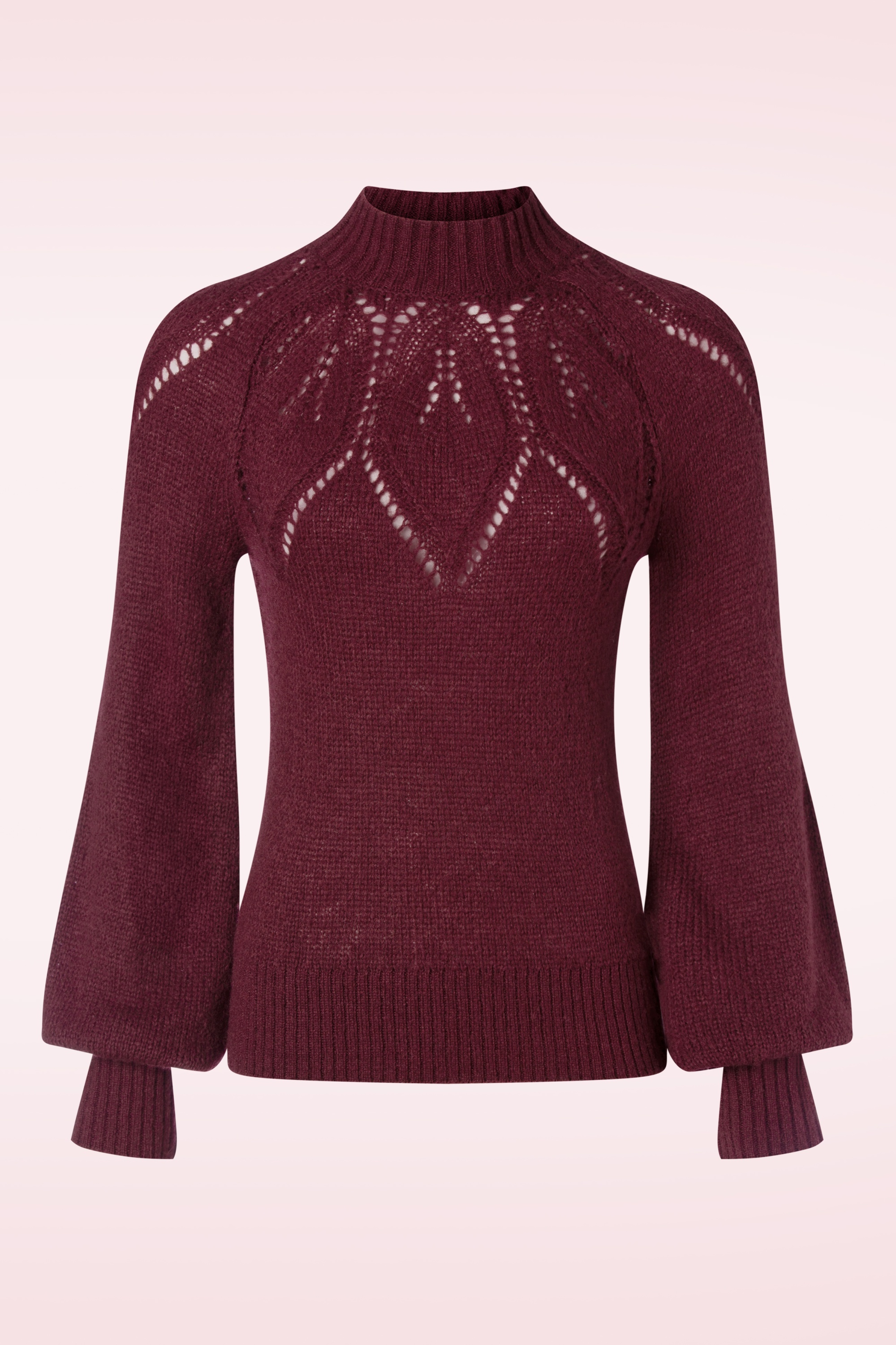 King Louie - Joanie Orcia Raglan top in cabernet rood 2