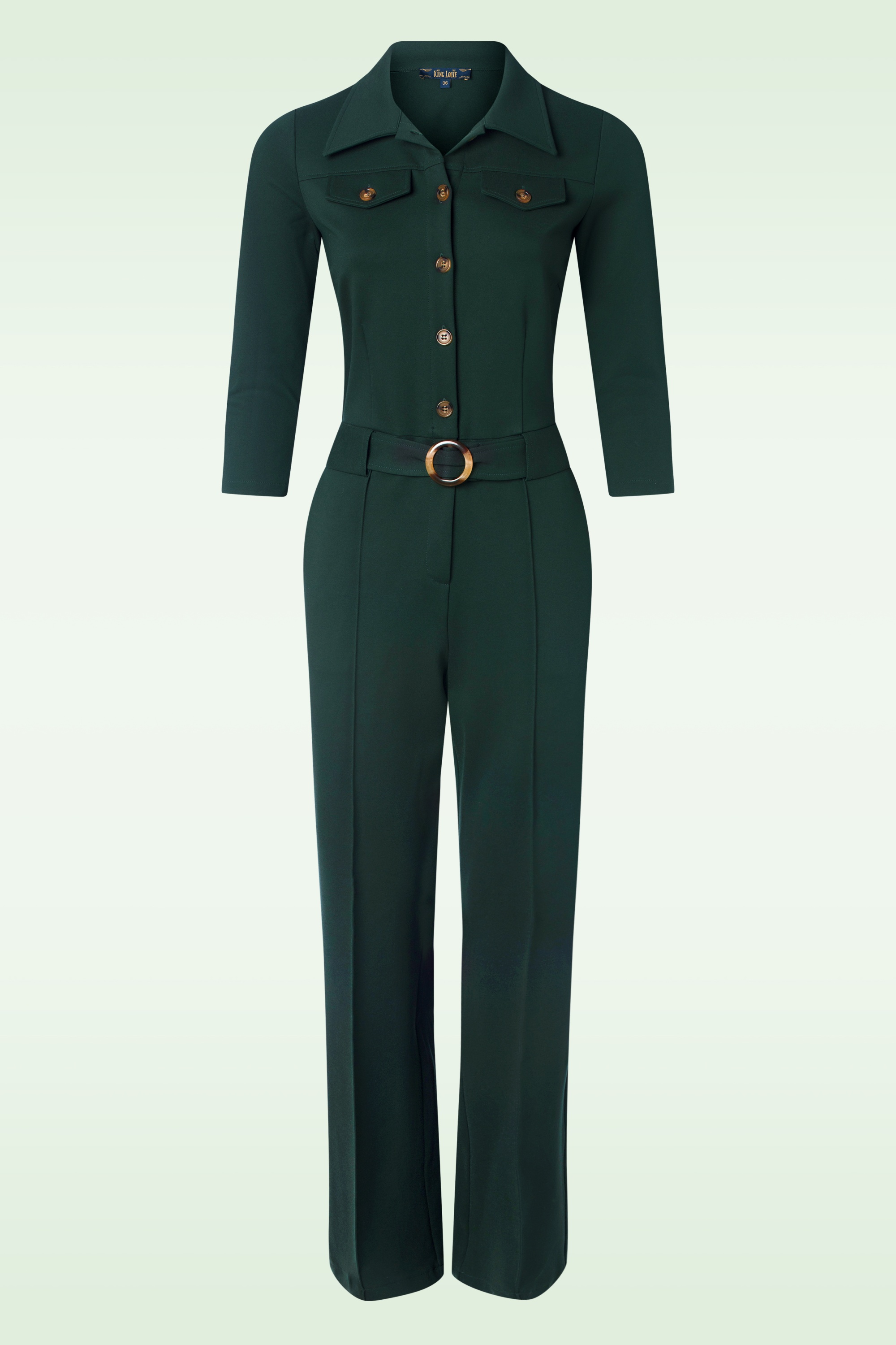 King Louie - Alexa Uni Rodeo jumpsuit in sycamore groen 2