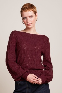 King Louie - Erin Bell Orcia top in cabernet rood