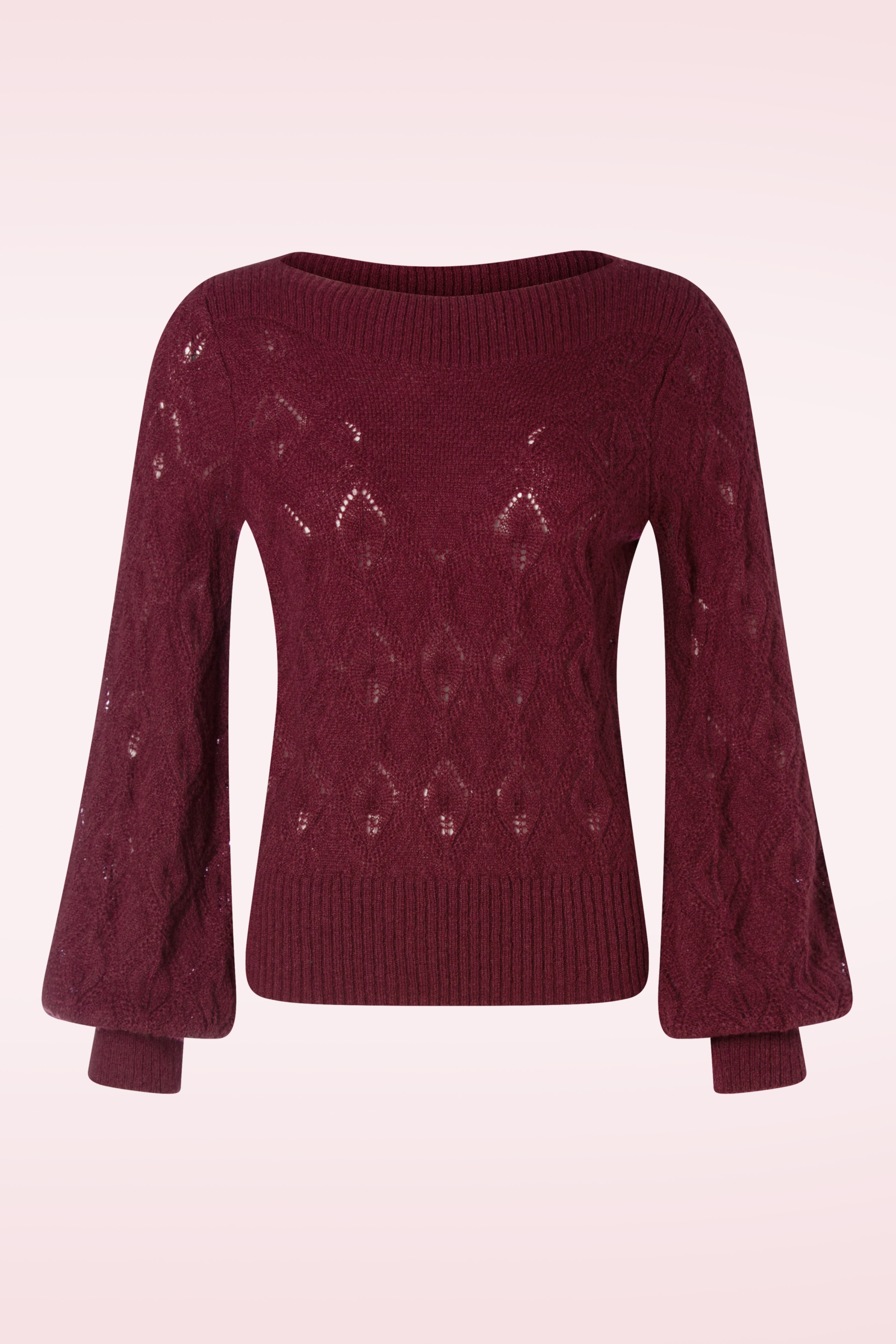 King Louie - Erin Bell Orcia top in cabernet rood 2