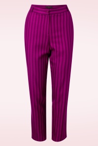 King Louie - Ann Metro Stripe pantalon in wild fuchsia 2