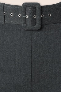 Vintage Chic for Topvintage - Sasha Herringbone pantalon in grijs 2