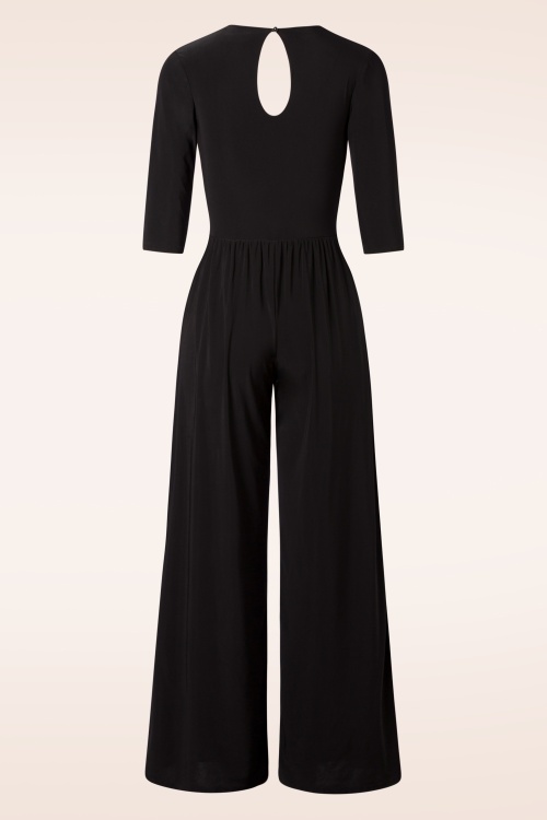 Vintage Chic for Topvintage - Gwenn jumpsuit in zwart 3