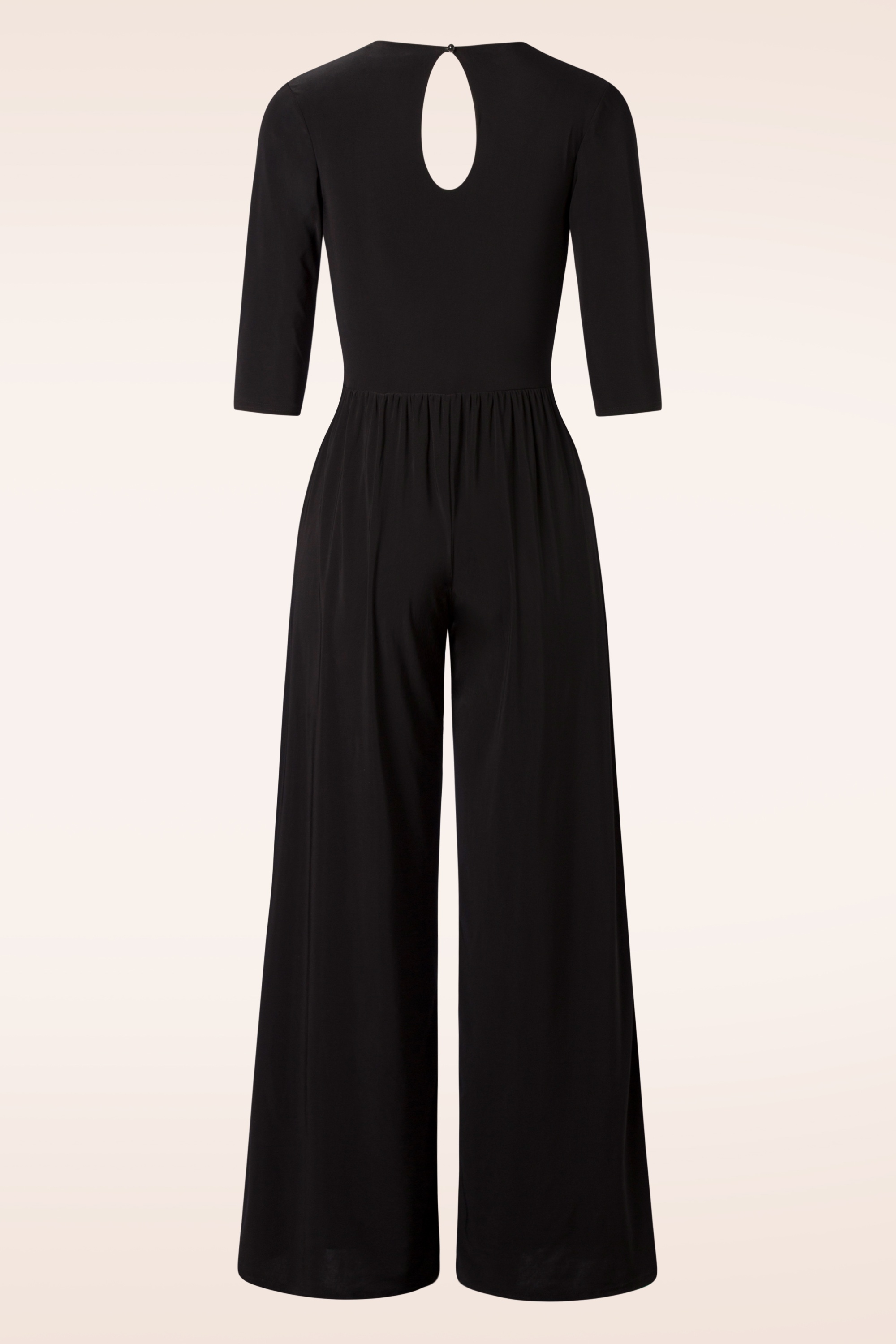 Vintage Chic for Topvintage - Gwenn jumpsuit in zwart 3