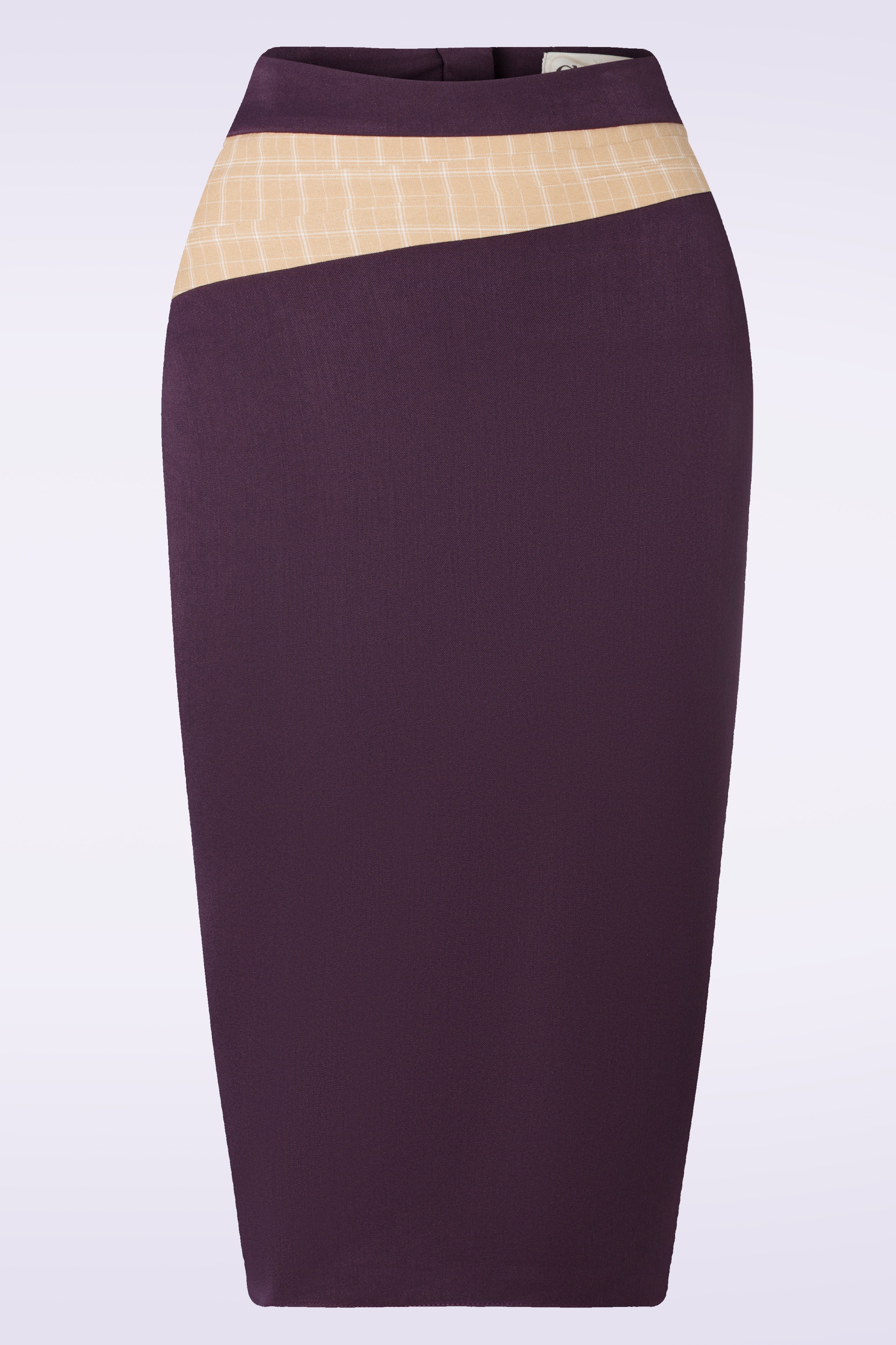 Miss Candyfloss - Polly Lavania wiggle rok in aubergine