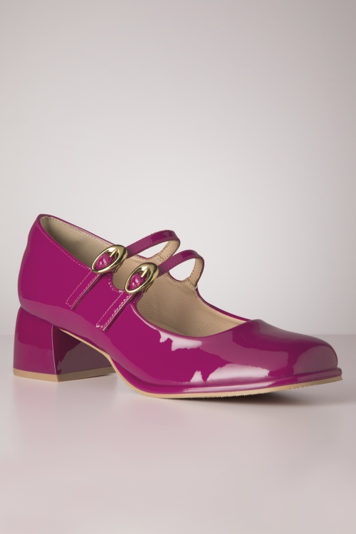 Banned Retro - Sweet Elizabeth pumps in magentaroze 3