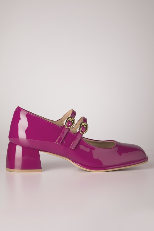 Banned Retro - Sweet Elizabeth pumps in magentaroze