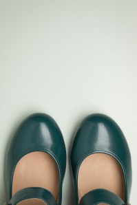 Chelsea Crew - Madeline Mary Jane pumps in teal 2