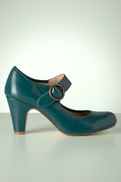 Chelsea Crew - Madeline Mary Jane pumps in teal