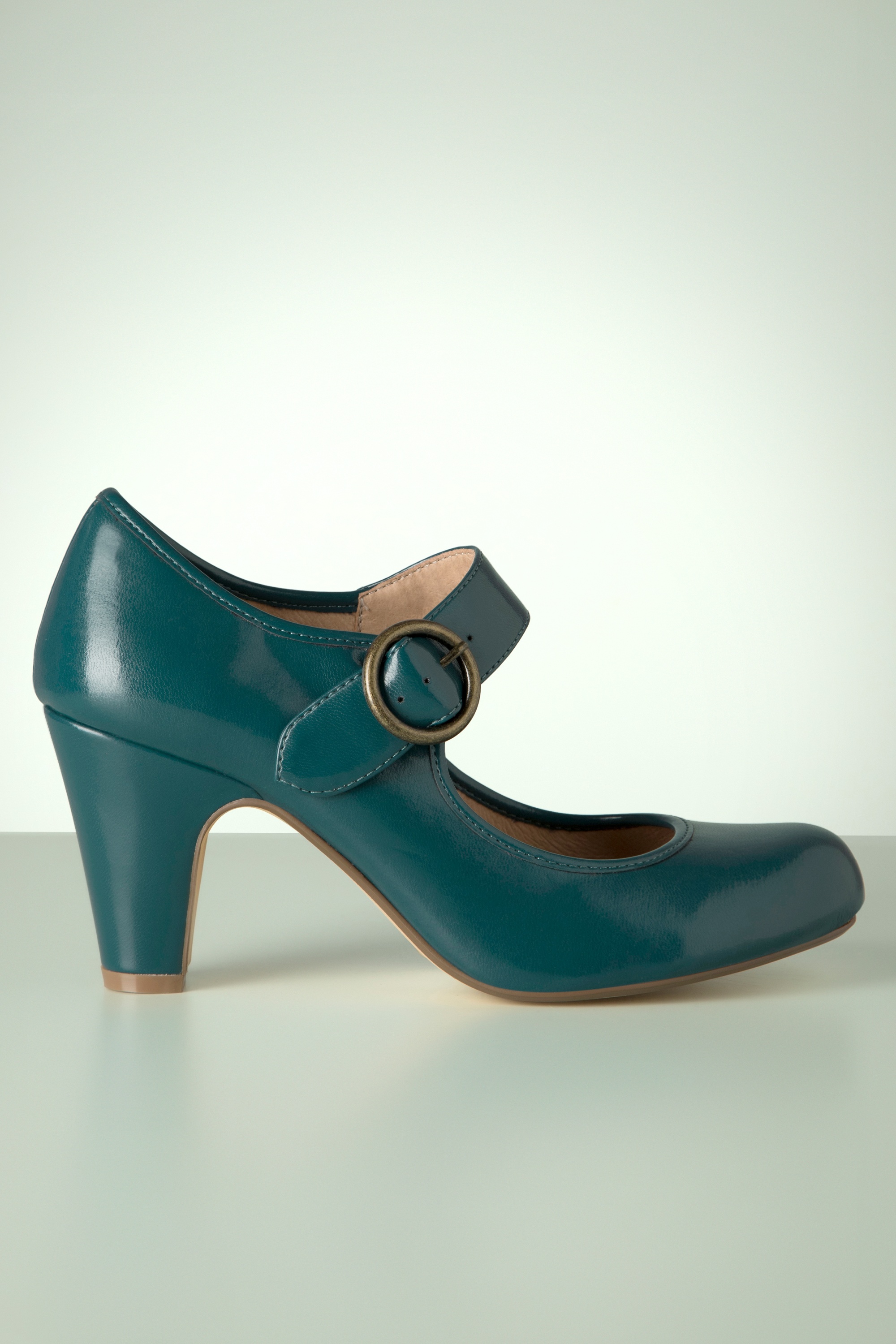 Women's Mary Jane Pump Heel Retro 1920s Vintage Round Closed Toe 1950s...