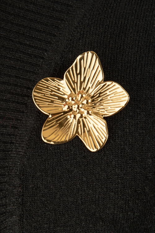 Day&Eve by Go Dutch Label - Full Flower broche in goud