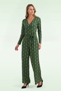 LaLamour - Diana Archerss jumpsuit in groen