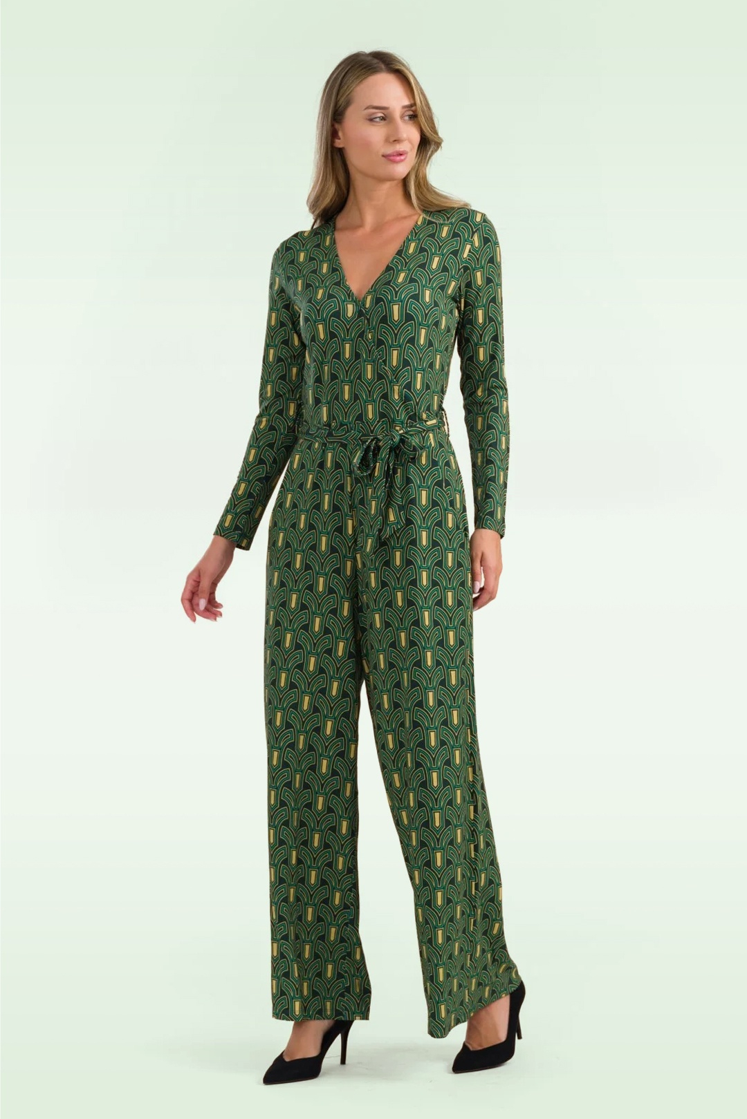 LaLamour - Diana Archerss jumpsuit in groen