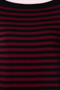 King Louie - Marie Bell Loop Stripe top in cabernet rood 3