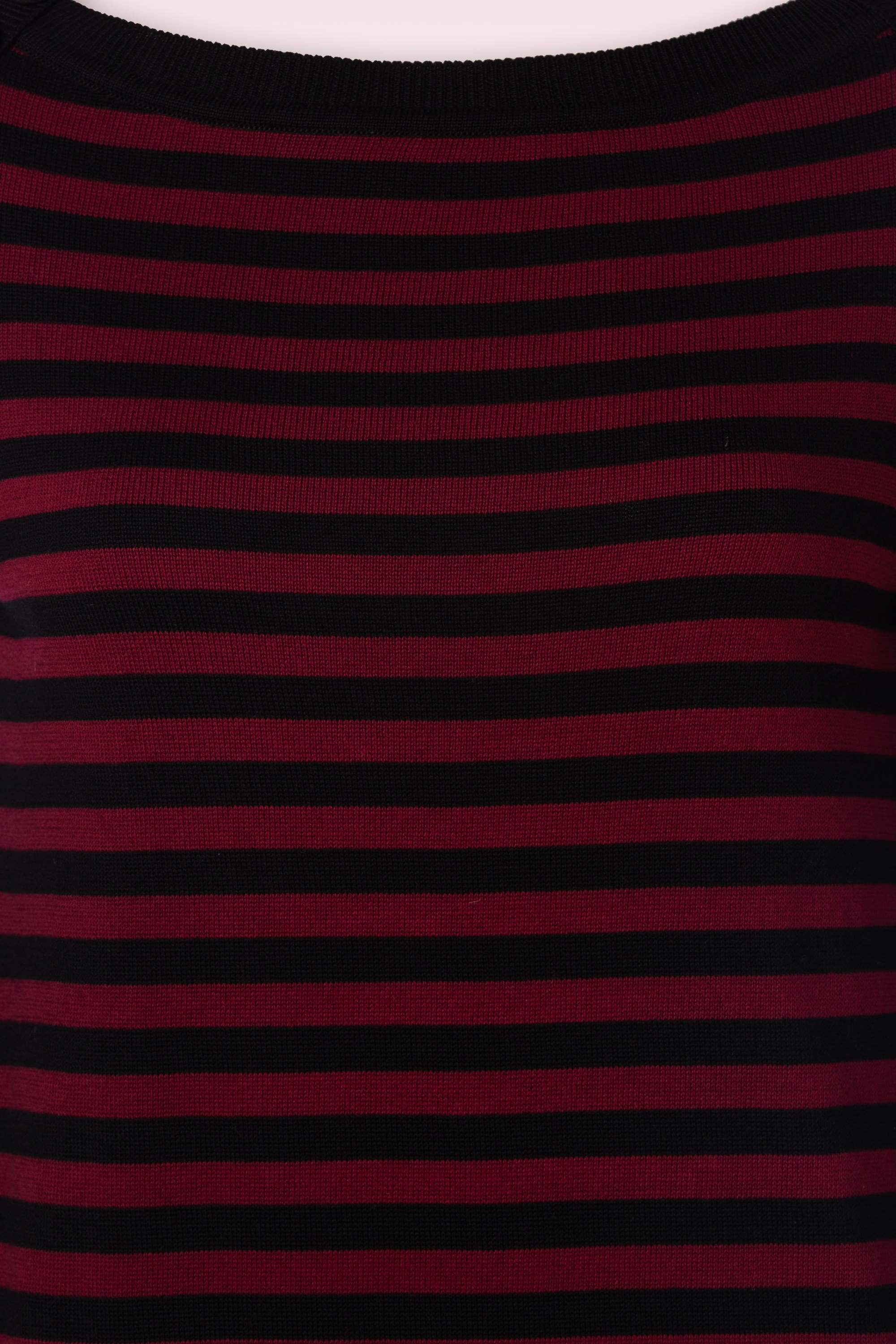 King Louie - Marie Bell Loop Stripe top in cabernet rood 3