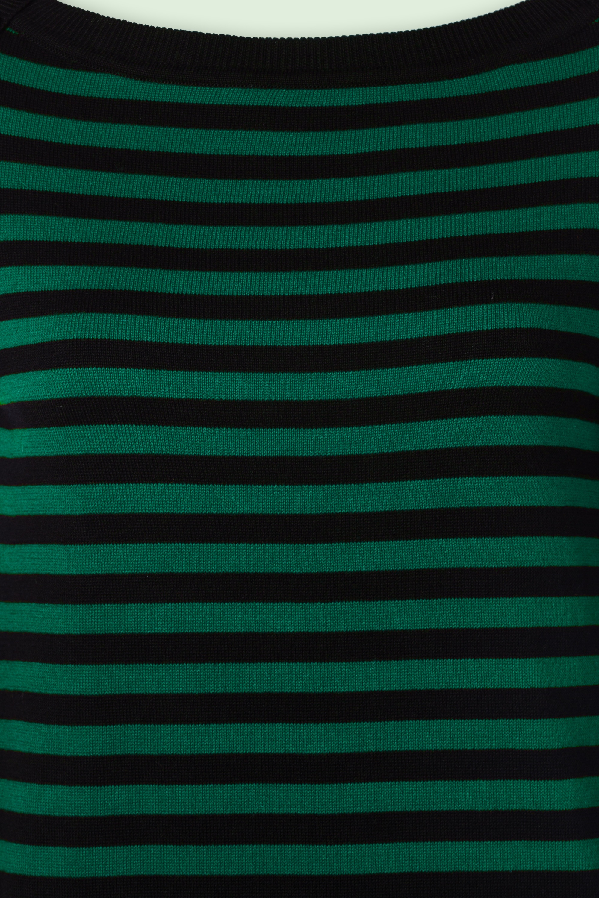 King Louie - Marie Bell Loop Stripe top in peacock groen 3