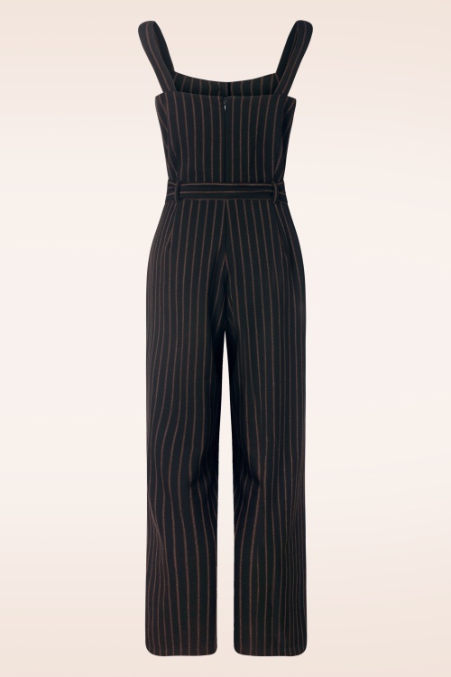 King Louie - Ines Ziggy stripe jumpsuit in zwart 5