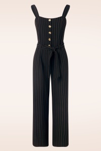 King Louie - Ines Ziggy stripe jumpsuit in zwart 2