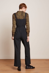 King Louie - Ines Ziggy stripe jumpsuit in zwart 4