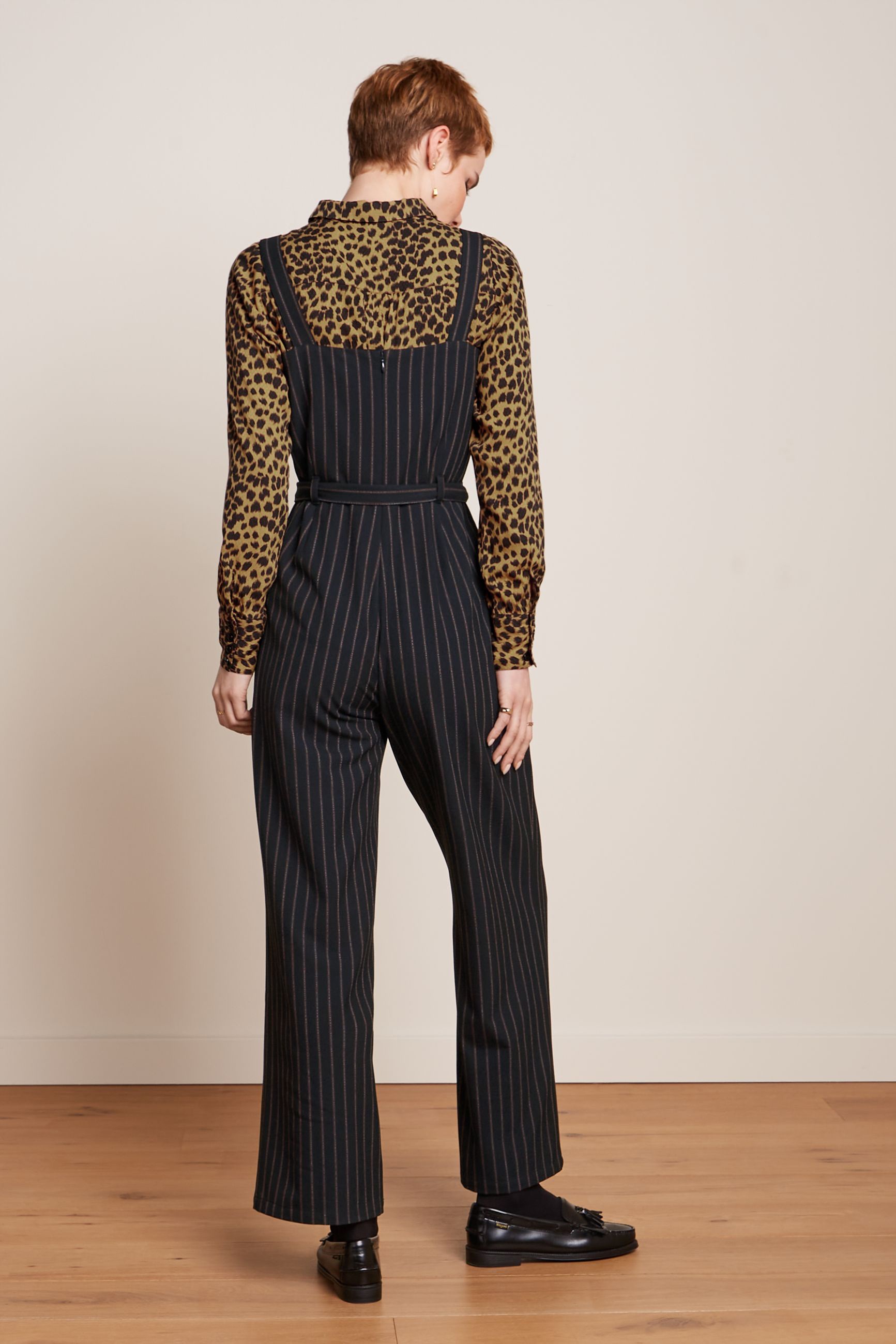 King Louie - Ines Ziggy stripe jumpsuit in zwart 4