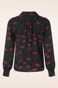 King Louie - Maisie Harper blouse in zwart 5