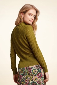 King Louie - Agnes Turtle Appleton top in chartreuse  4