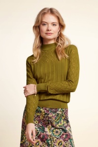 King Louie - Agnes Turtle Appleton top in chartreuse 