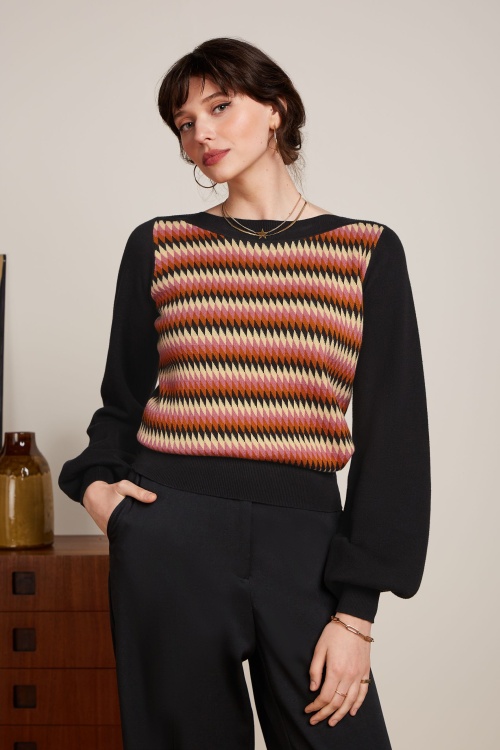 King Louie - Erin Birdie top in zwart