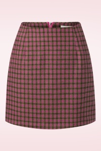 Louche - Aubin Wyoming Check mini rok in roze