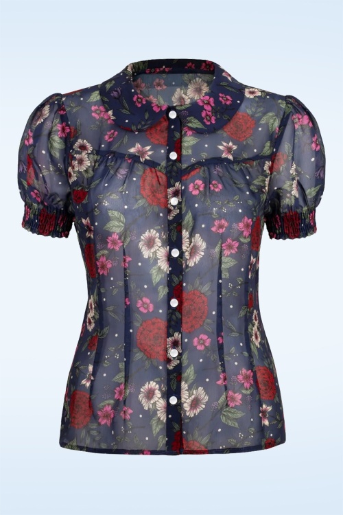 Bunny - Camellia blouse in blauw 2