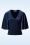 Vintage Chic for Topvintage - Verona fluwelen top in marineblauw