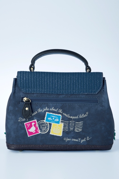 Vendula - The Old Post Office Mini Grace tas in marineblauw 3