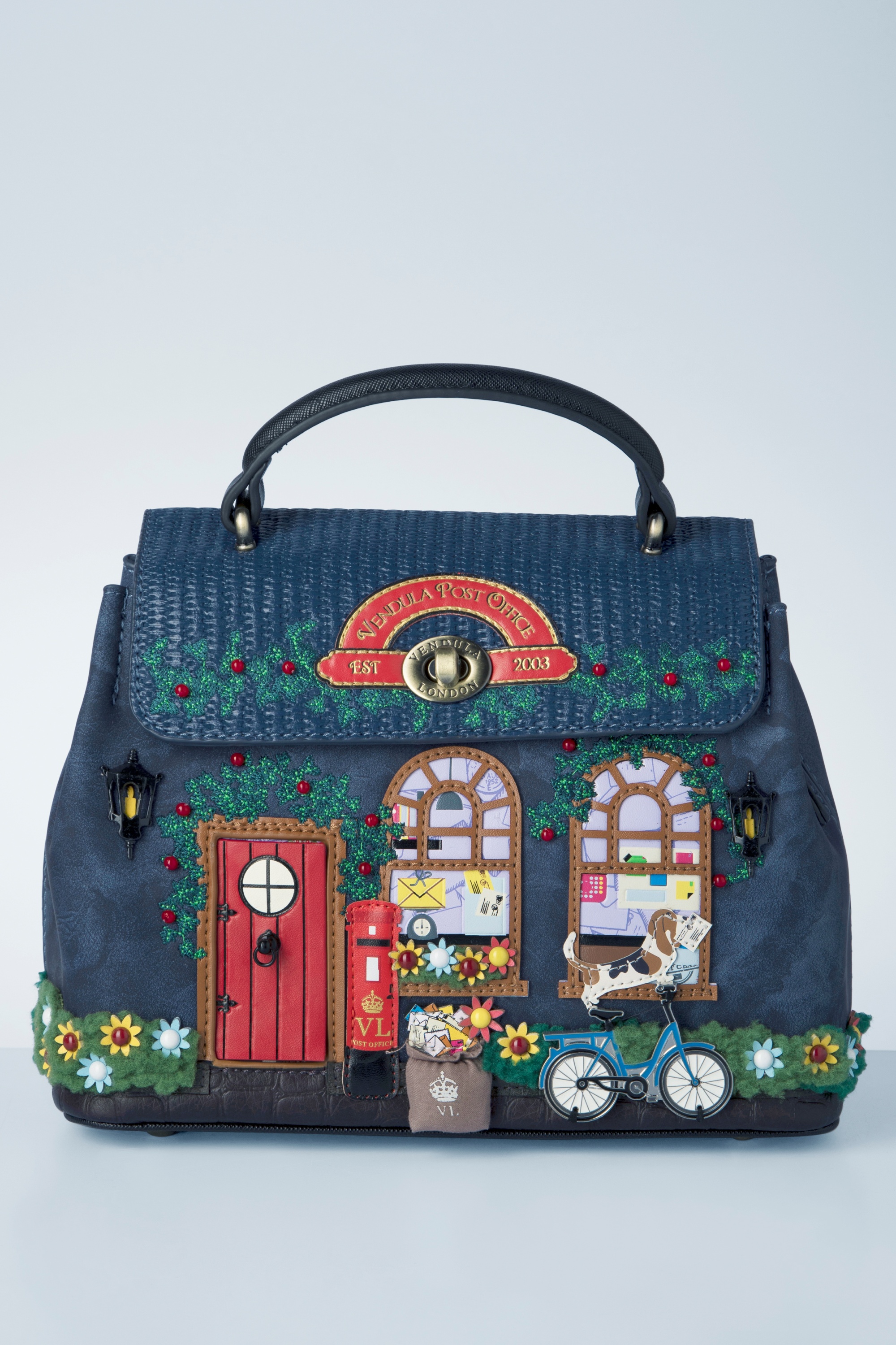 Vendula - The Old Post Office Mini Grace tas in marineblauw