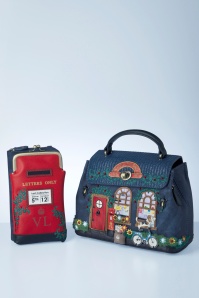 Vendula - The Old Post Office Mini Grace tas in marineblauw 6