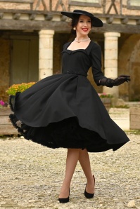 Topvintage Boutique Collection - The Penelope petticoat in zwart