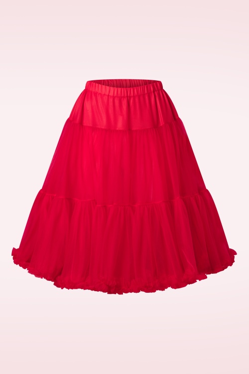 Topvintage Boutique Collection - The Penelope petticoat in ravishing rood 2