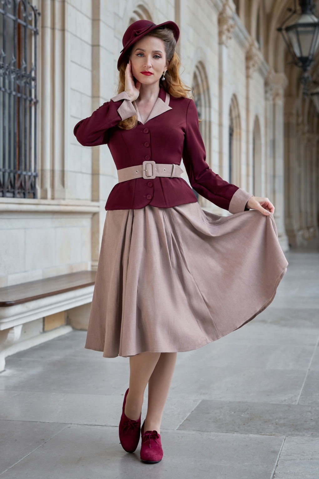 Miss Candyfloss Michaelle Pia Floral 40s Jurk Roze main image 1