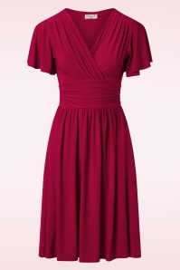 Vintage Chic for Topvintage - Sadie Slinky Swing Kleid in Rot.