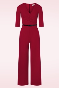 Vintage Chic for Topvintage - Tammy Jumpsuit in Lippenstiftrot 2