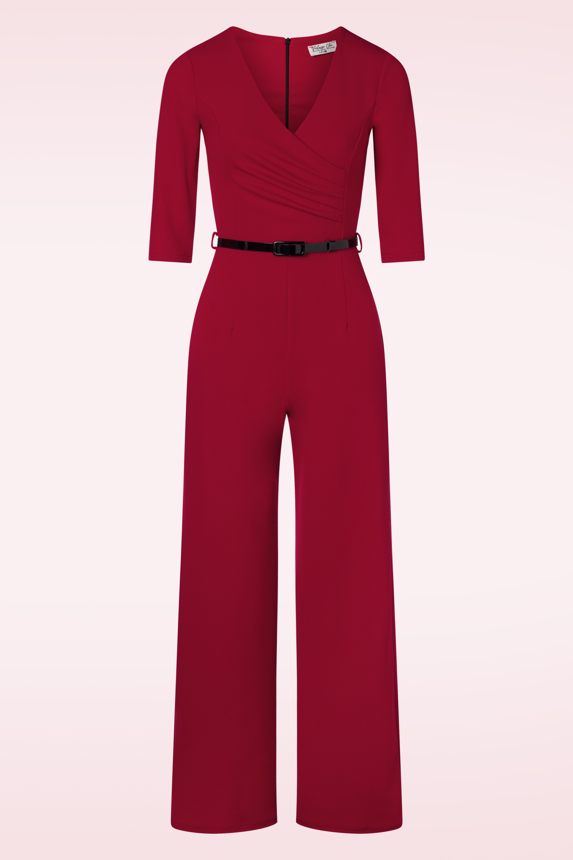 Vintage Chic for Topvintage - Tammy jumpsuit in lipstickrood