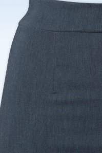 Vintage Chic for Topvintage - Loreen Bengaline Pencil Skirt in Denim Blue 3