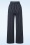 Vintage Chic for Topvintage - Sasha krijtstreep pantalon in navyblauw en wit 3