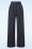 Vintage Chic for Topvintage - Sasha krijtstreep pantalon in navyblauw en wit