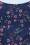 Topvintage Boutique Collection - Adriana Pink Blossom swing jurk in navyblauw 2