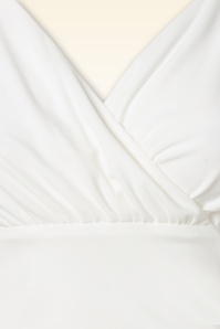Vintage Diva  - Alessandra top in wit 4
