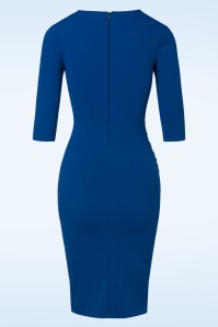 Vintage Chic for Topvintage - Tully Bleistiftkleid in Kobaltblau 3