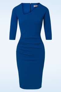 Vintage Chic for Topvintage - Tully Bleistiftkleid in Kobaltblau